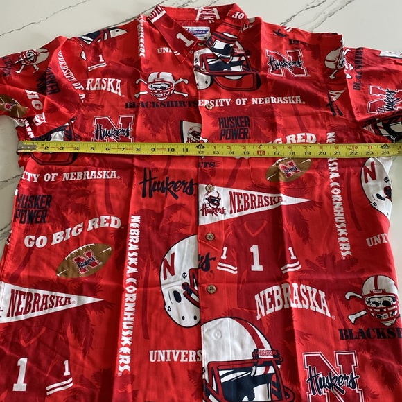 Reyn Spooner Nebraska Hawaiian Shirt Size L - Picture 7 of 8